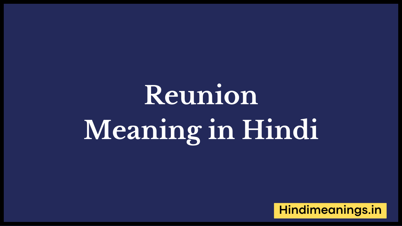 Reunion Meaning in hindi