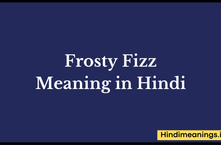 Frosty Fizz Meaning in Hindi