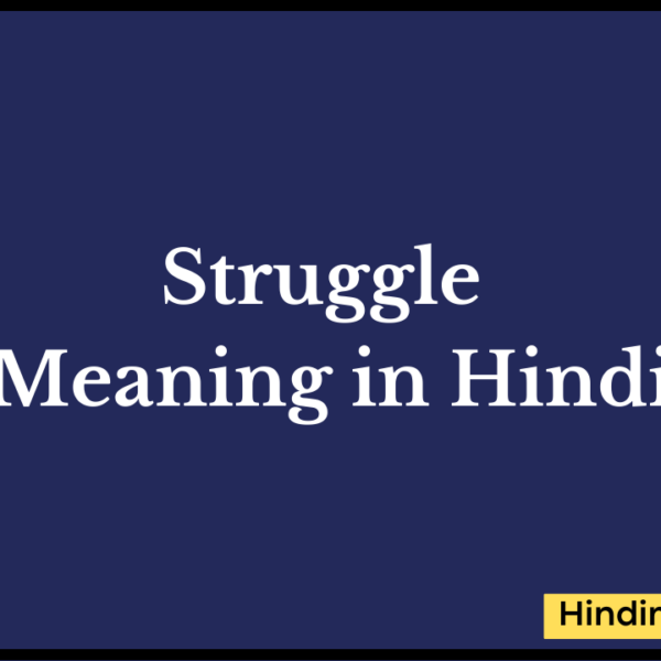 Struggle meaning in hindi