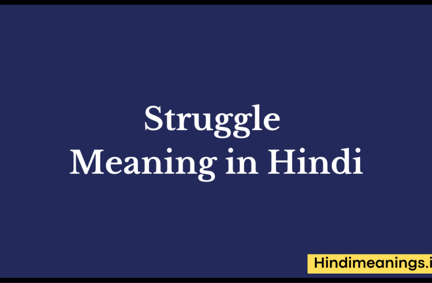 Struggle meaning in hindi