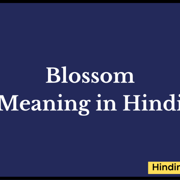 Blossom Meaning in Hindi